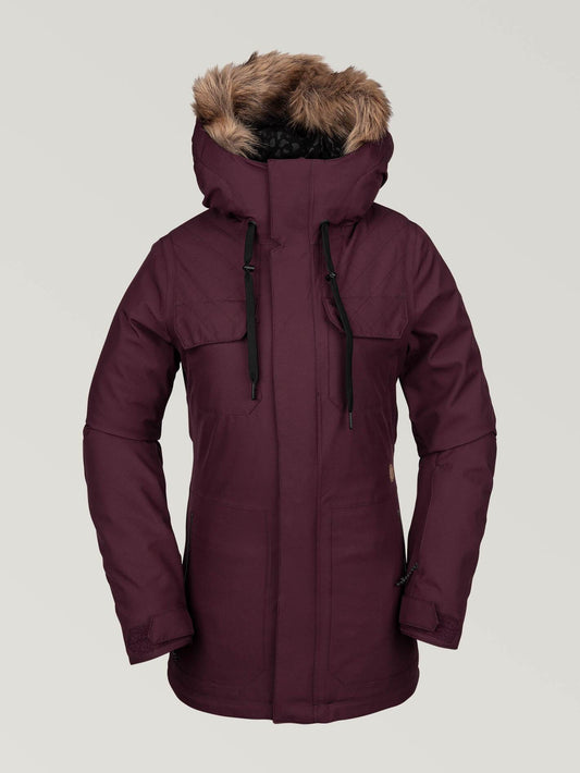 Womens Shadow Insulated Jacket - Merlot