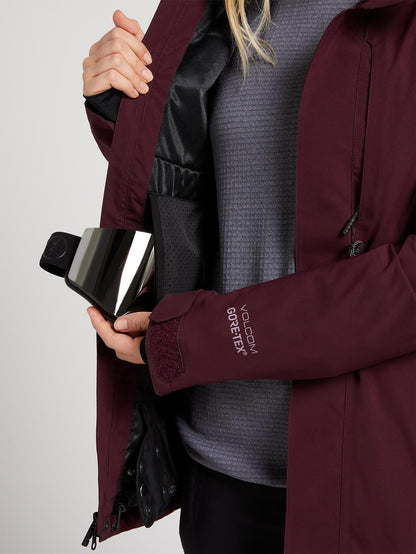 Womens 3D Stretch Gore-Tex Jacket - Merlot