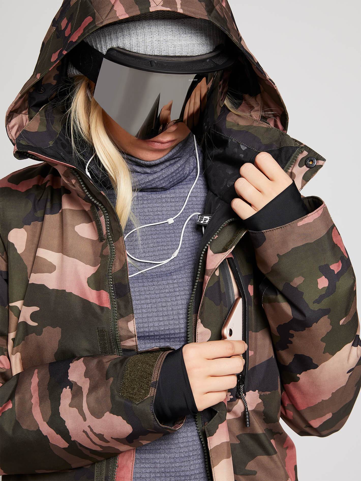 Womens Eva Insulated Gore-Tex Jacket - Faded Army