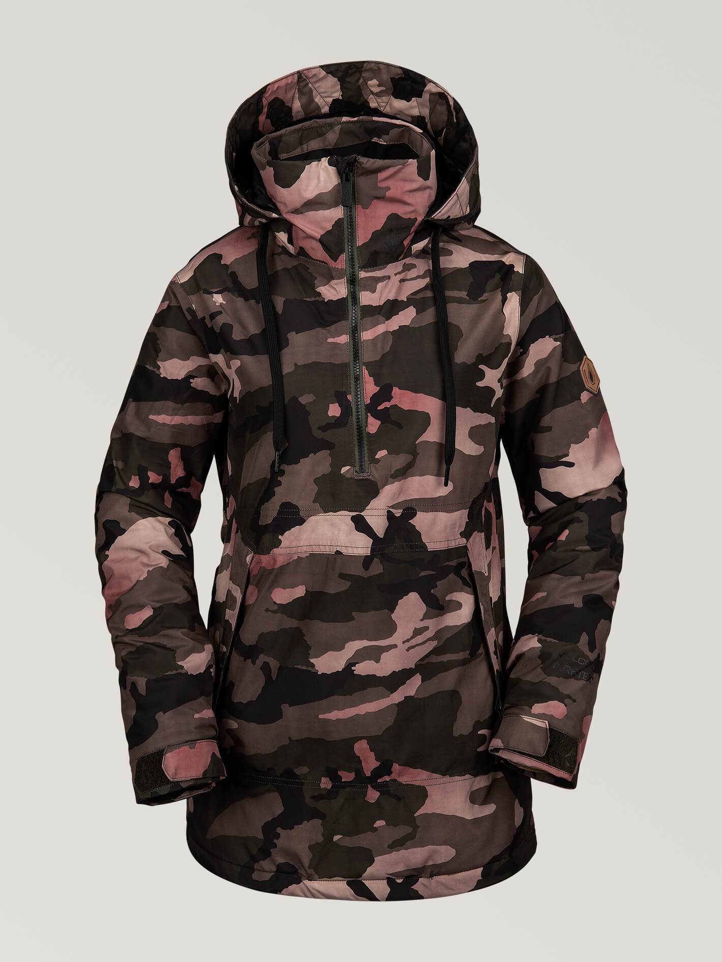 Womens Fern Insulated Gore-Tex Pullover - Faded Army