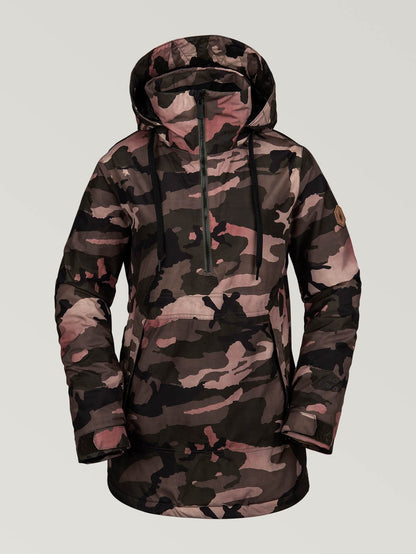 Womens Fern Insulated Gore-Tex Pullover - Faded Army