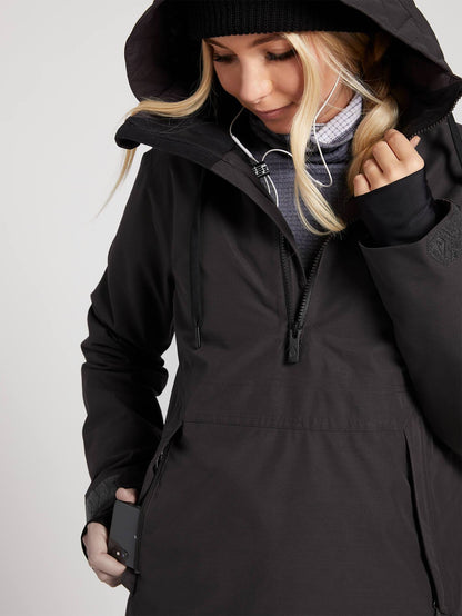 Womens Fern Insulated Gore-Tex Pullover - Vintage Black