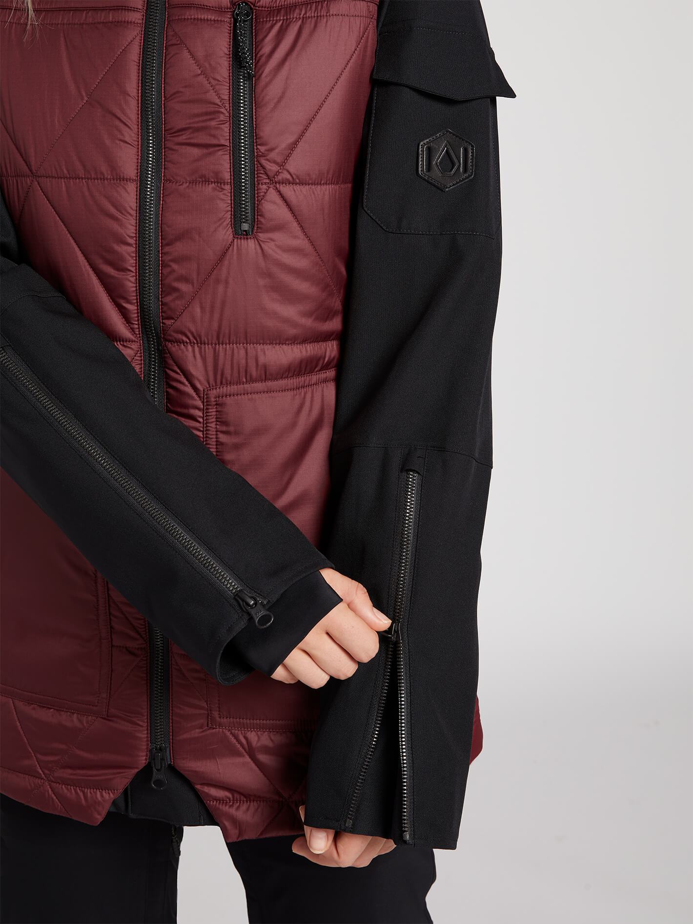 Womens Vault 4-In-1 Jacket - Scarlet