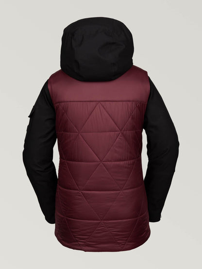 Womens Vault 4-In-1 Jacket - Scarlet