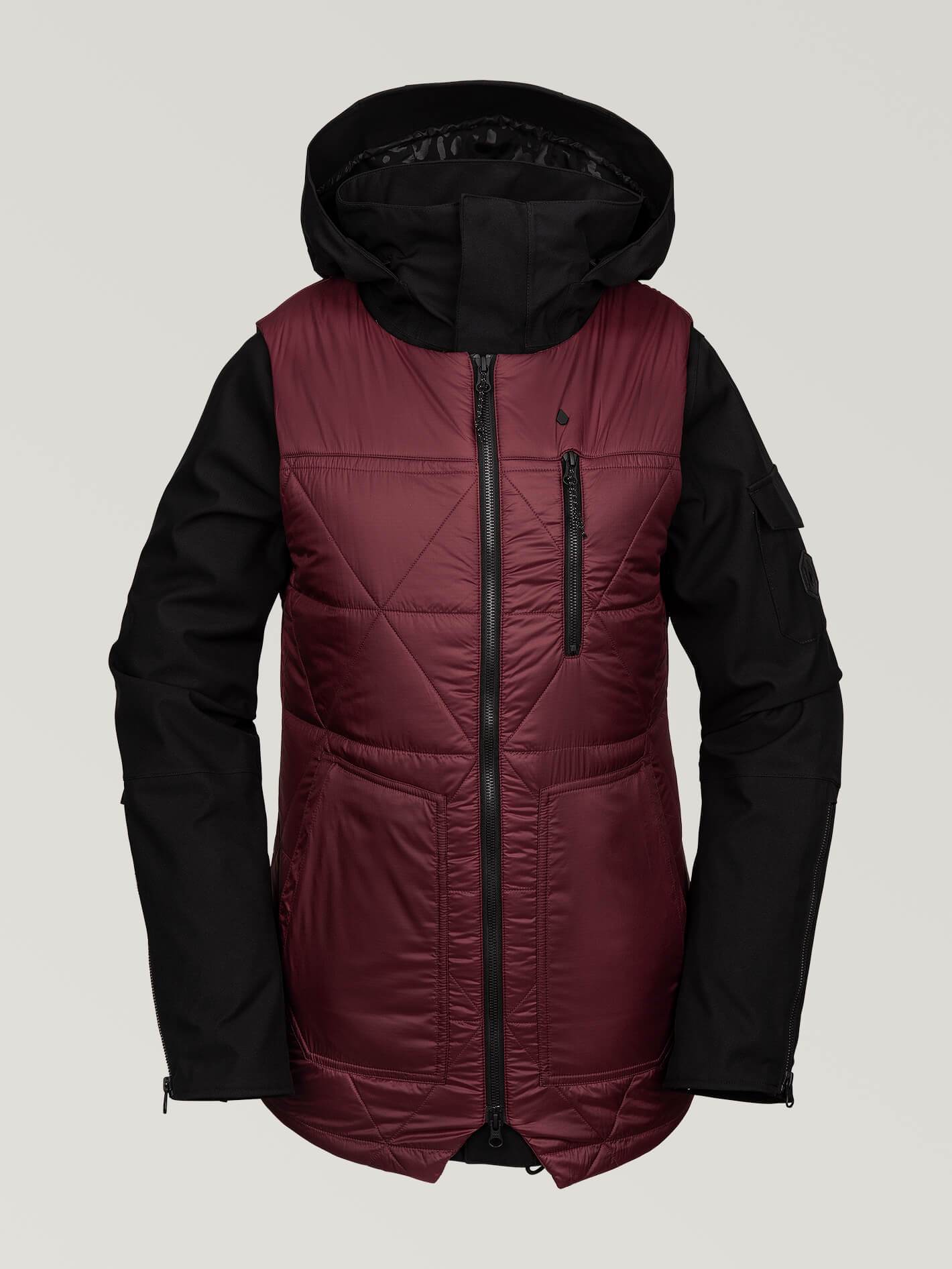 Womens Vault 4-In-1 Jacket - Scarlet