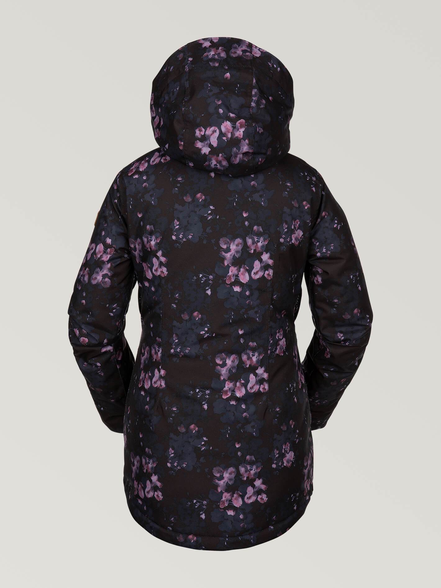 Womens Shelter 3D Strch Jacket - Black Floral Print