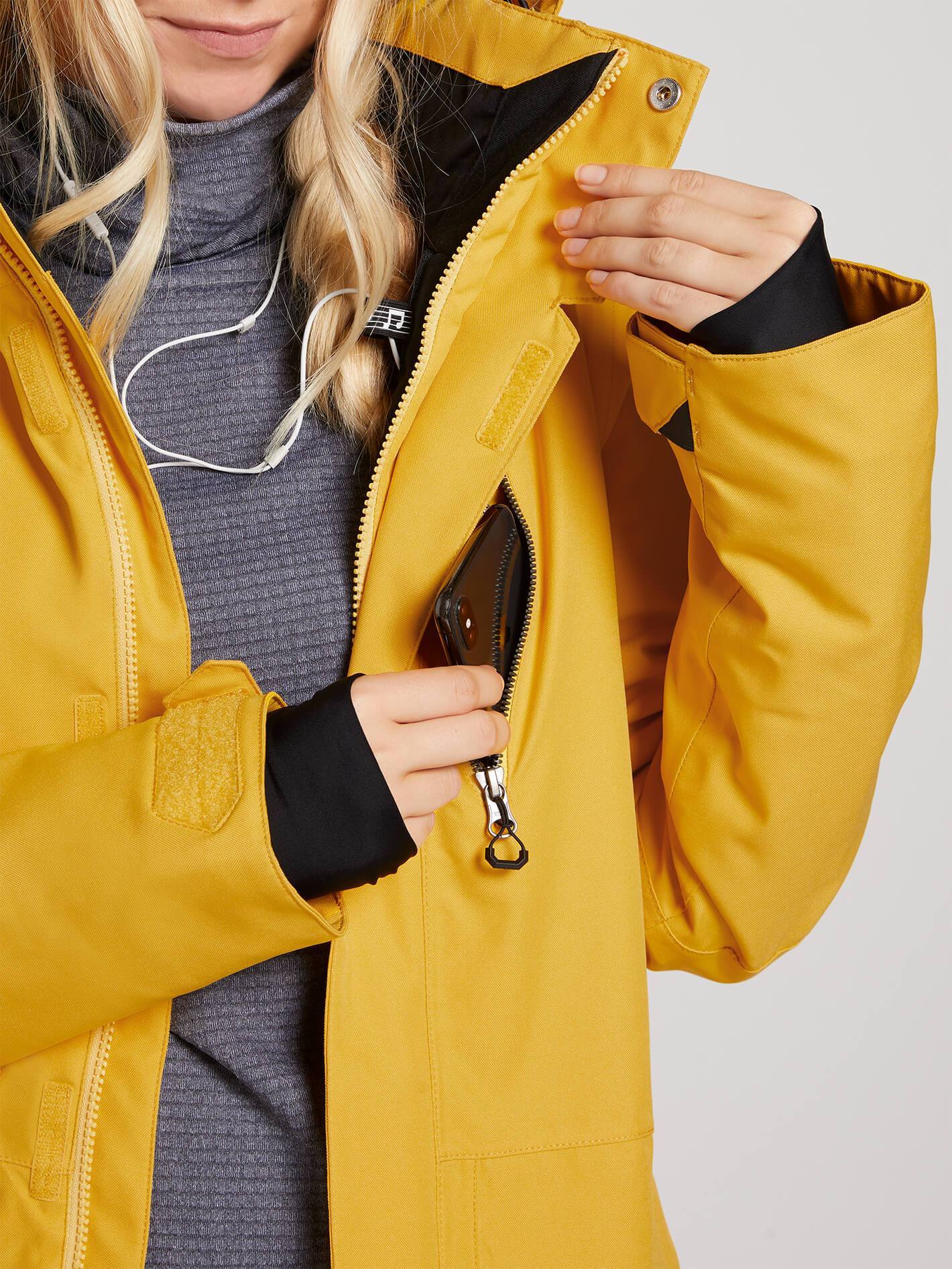 Womens Shelter 3D Strch Jacket - Yellow