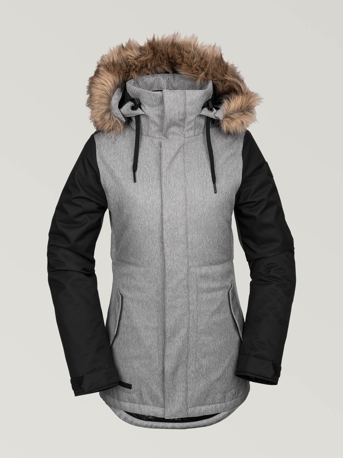 Womens Fawn Insulated Jacket - Heather Grey