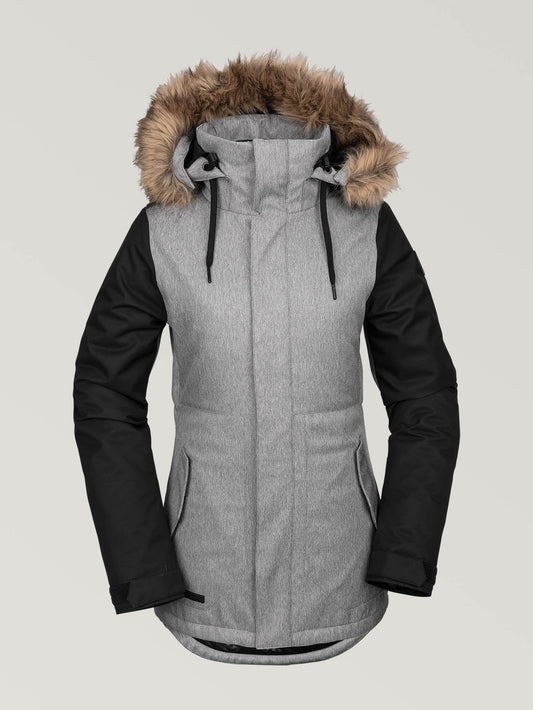Womens Fawn Insulated Jacket - Heather Grey