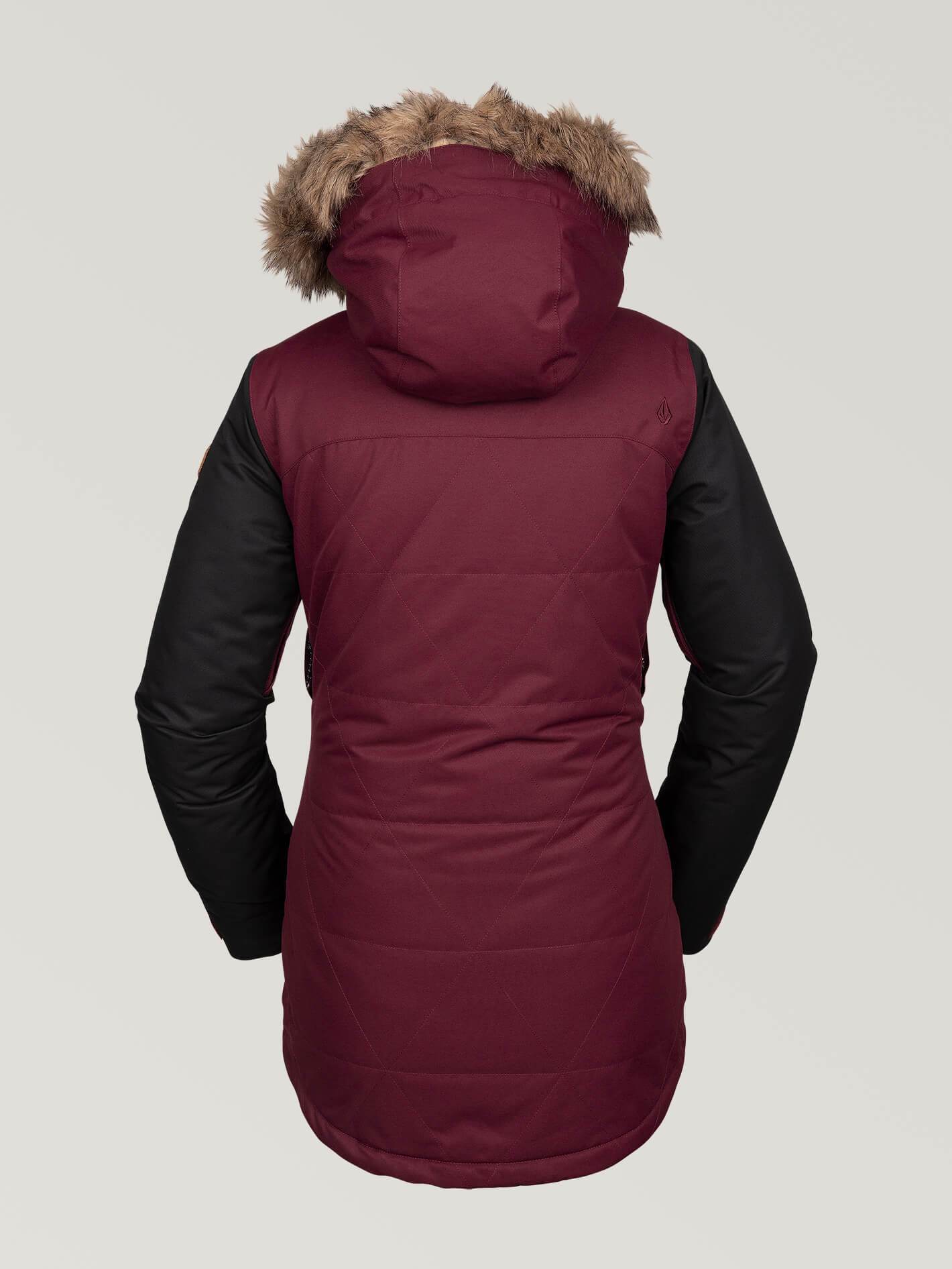 Womens Fawn Insulated Jacket - Scarlet