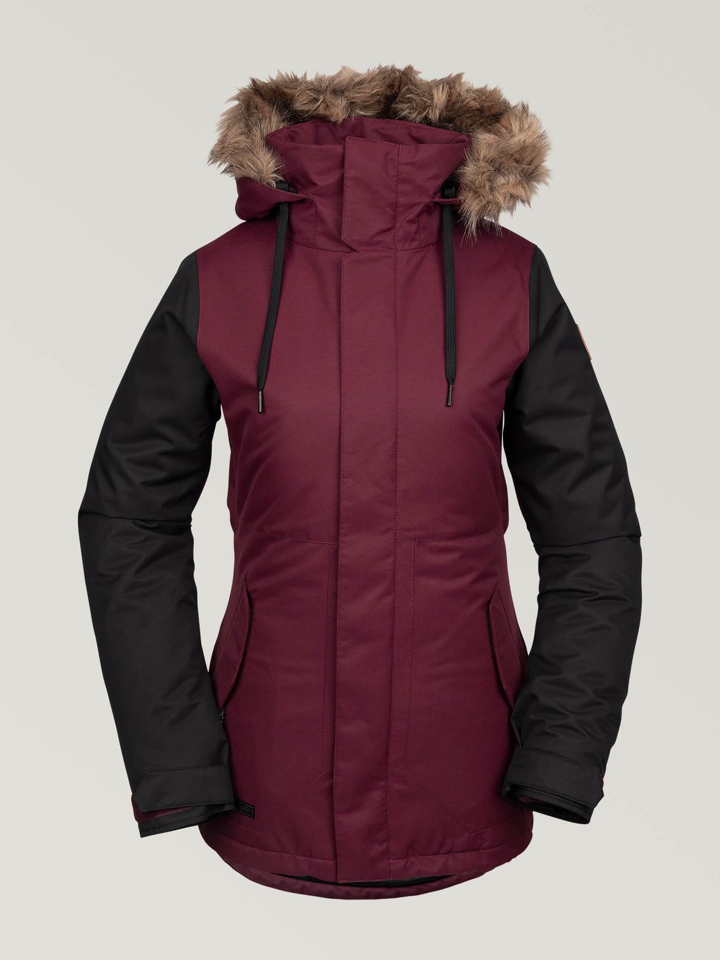 Womens Fawn Insulated Jacket - Scarlet