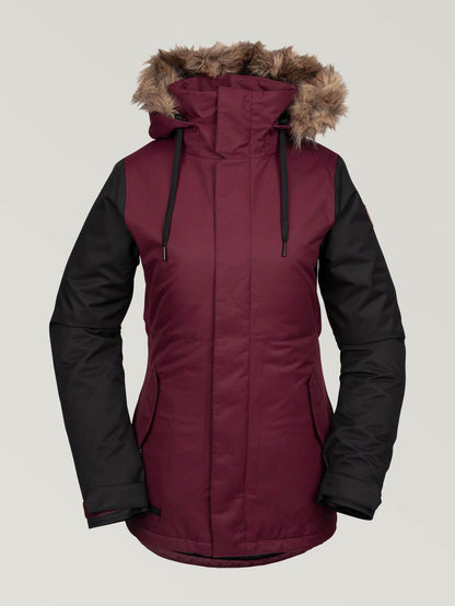 Womens Fawn Insulated Jacket - Scarlet