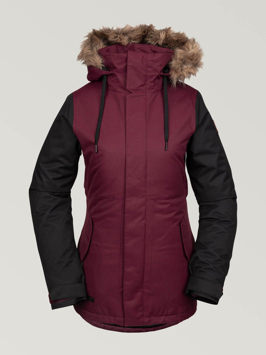 Womens Fawn Insulated Jacket - Scarlet