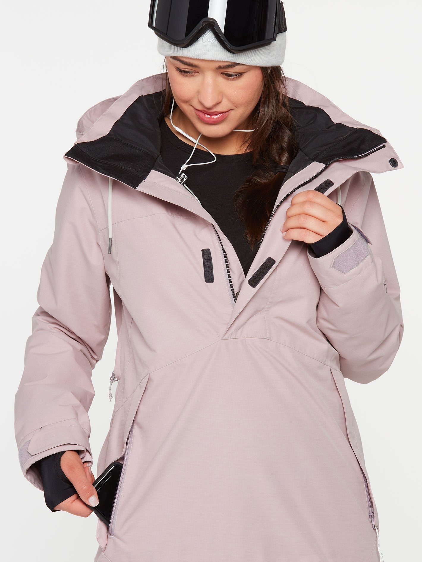 Fern Insulated Gore-Tex Pullover Jacket - HAZEY PINK