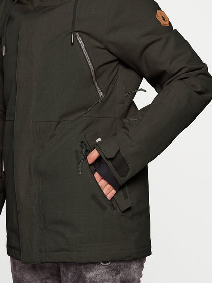 Shrine Insulated Jacket - BLACK GREEN