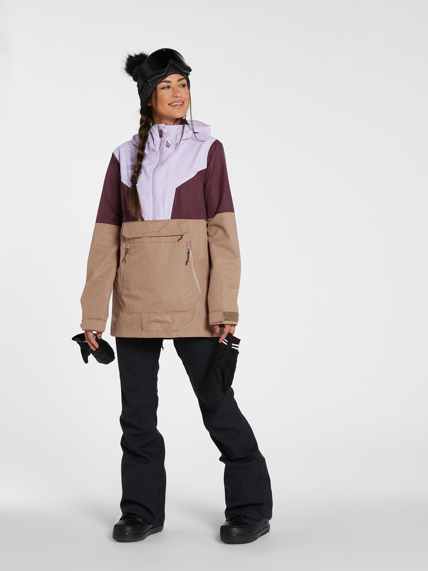 Mirror Pullover Jacket - COFFEE