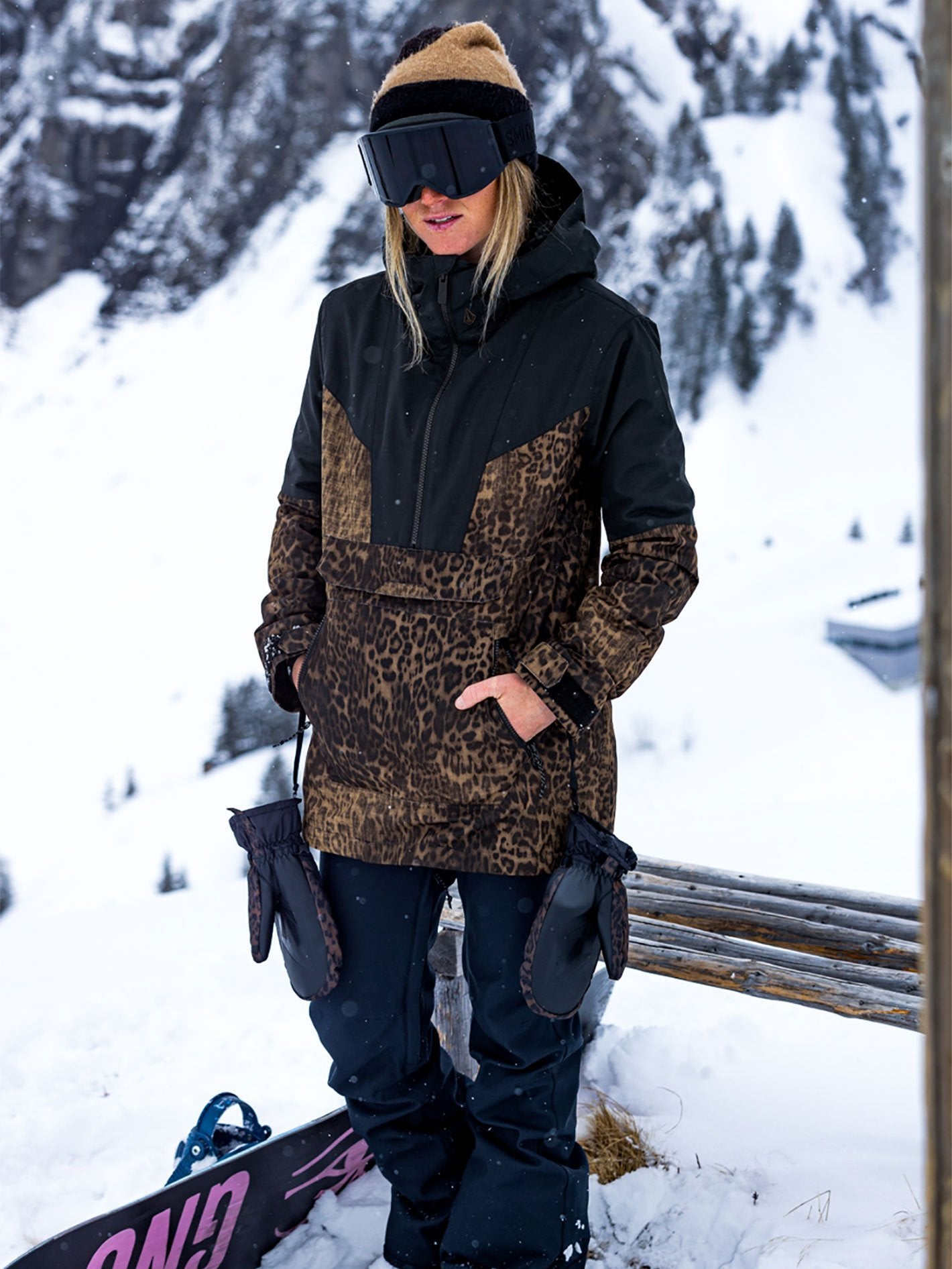 Mirror Pullover Jacket - LEOPARD
