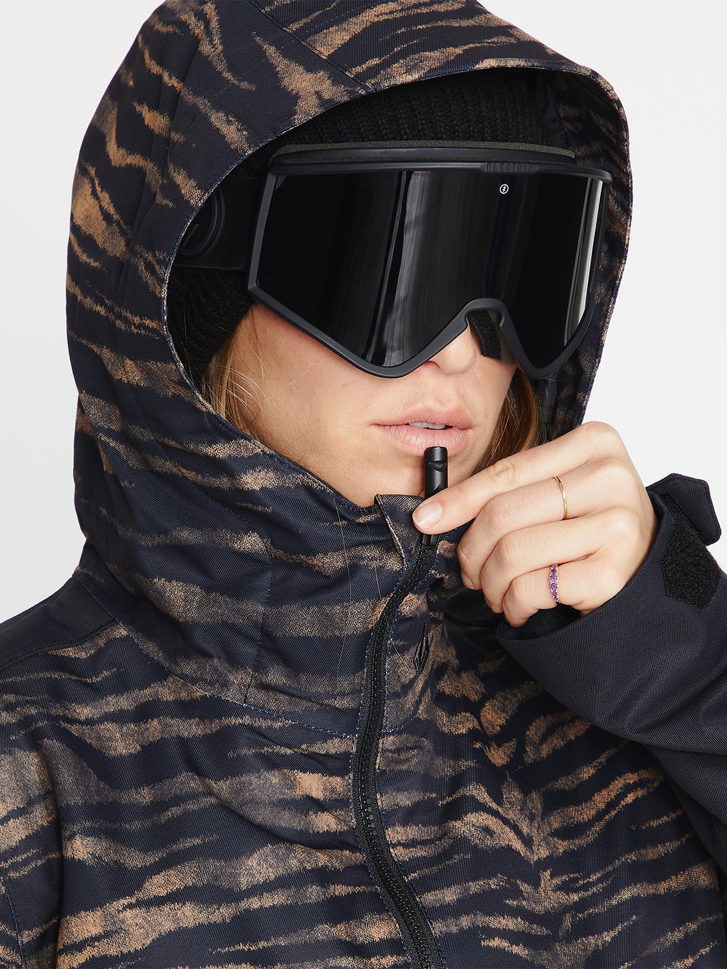 Mirror Pullover Jacket - Tiger Print