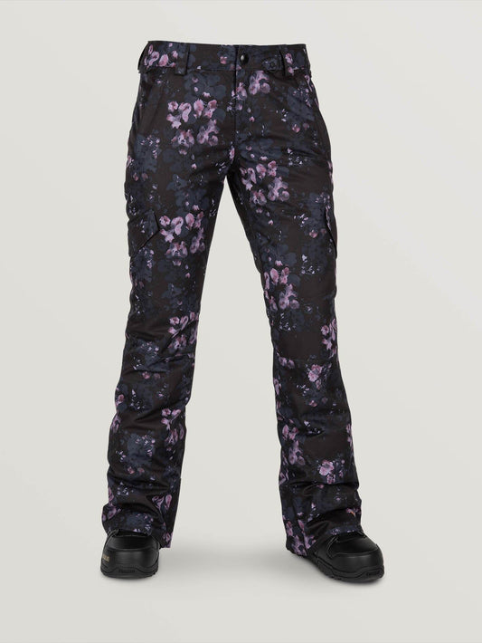 Womens Bridger Insulated Pants - Black Floral Print