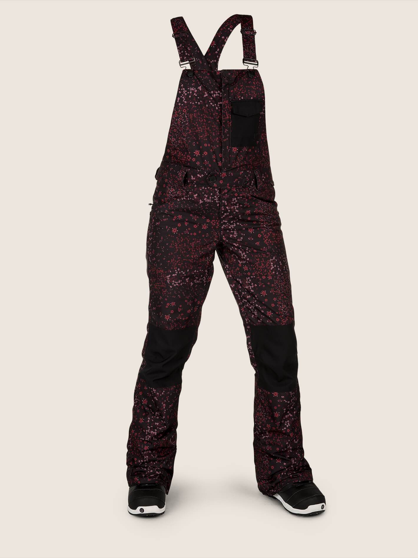 Swift Bib Overall - Black Floral Print