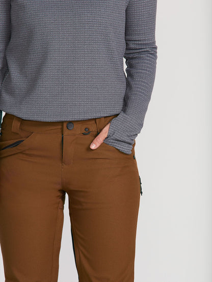 Womens Species Stretch Pants - Washed Blue