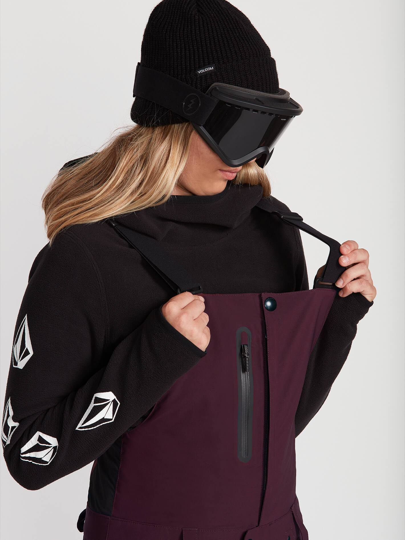 Womens Elm Gore-Tex Bib Overall - Merlot