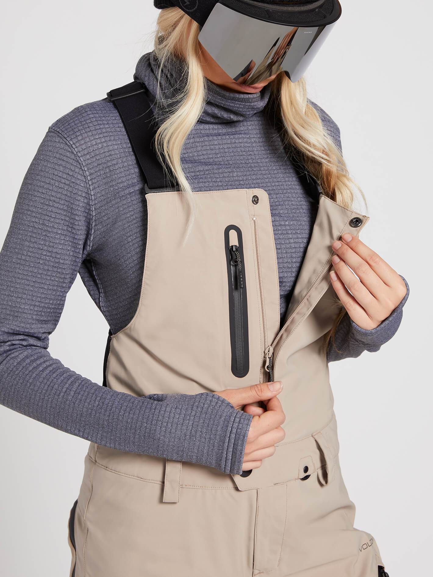 Womens Elm Gore-Tex Bib Overall - Sand Brown