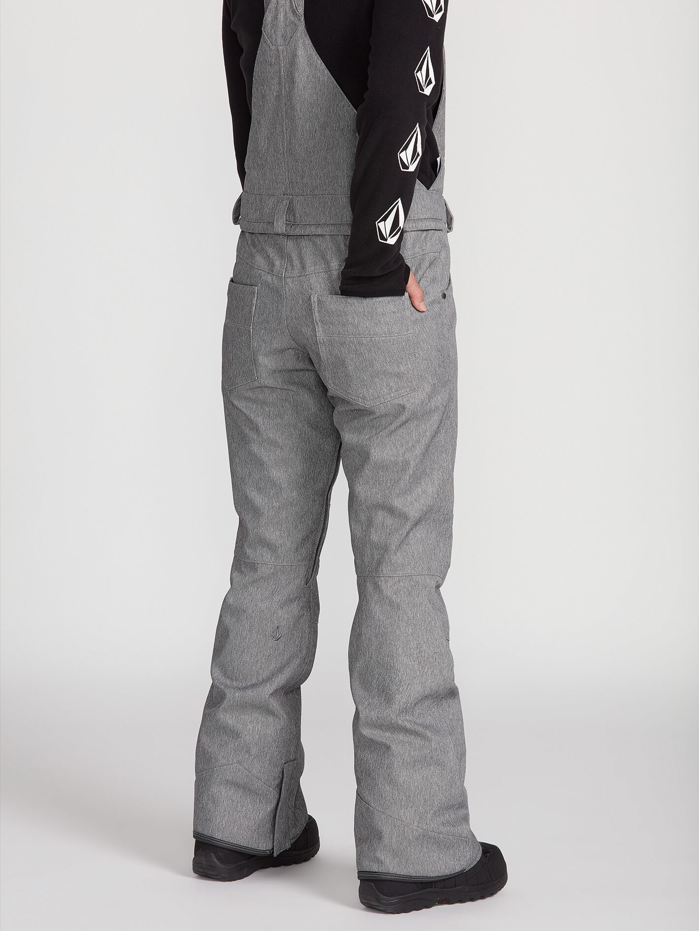 Womens Swift Bib Overall - Heather Grey