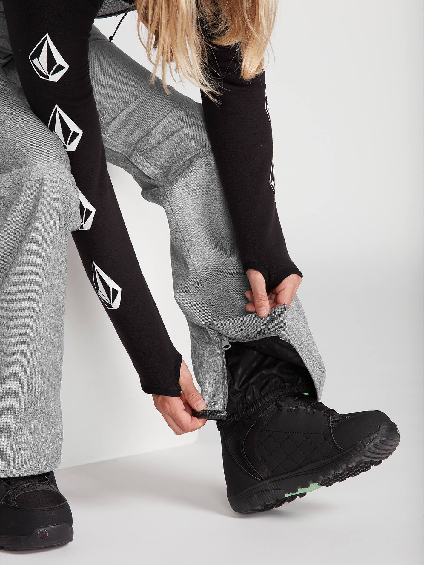 Womens Swift Bib Overall - Heather Grey