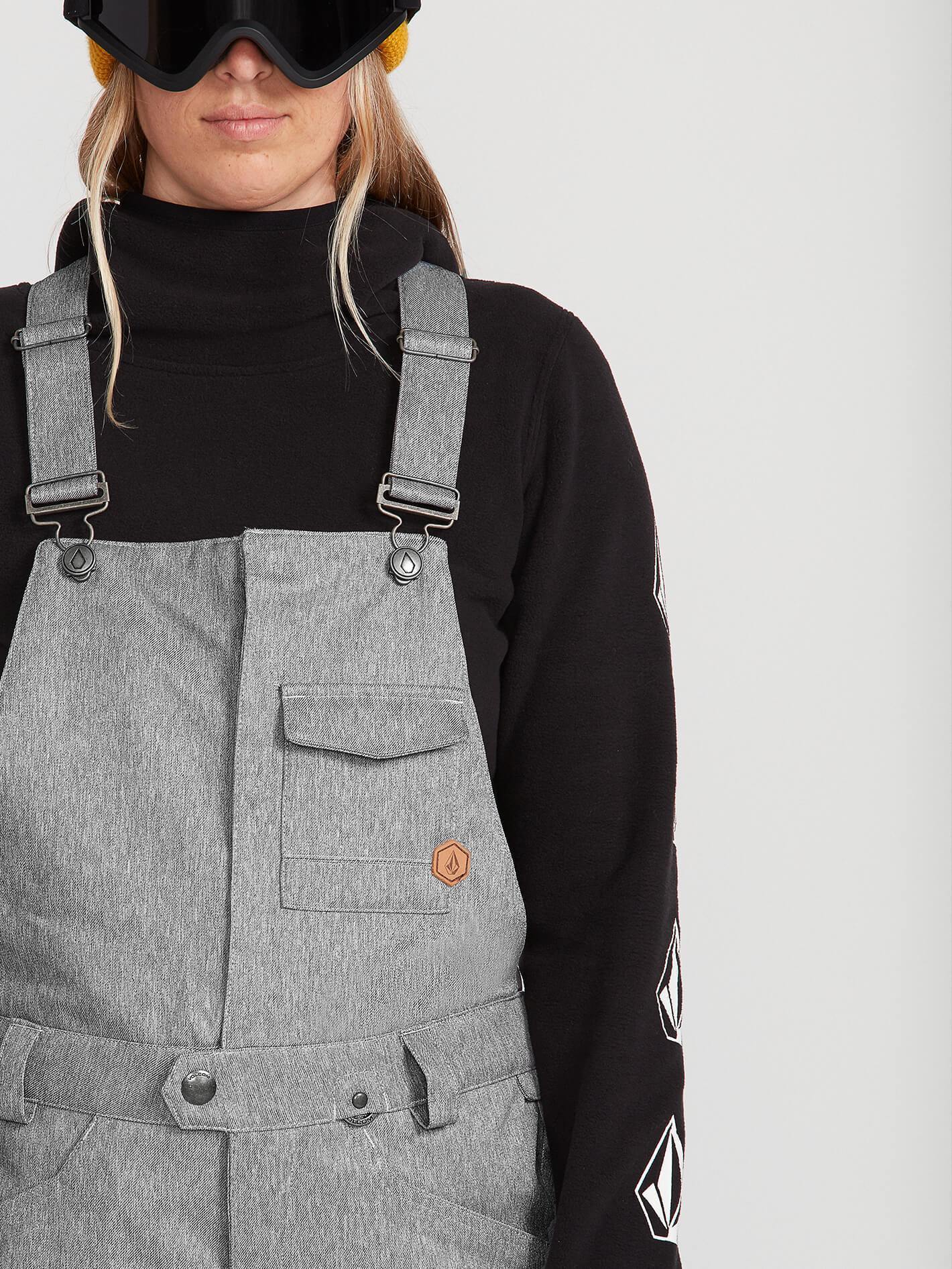 Womens Swift Bib Overall - Heather Grey