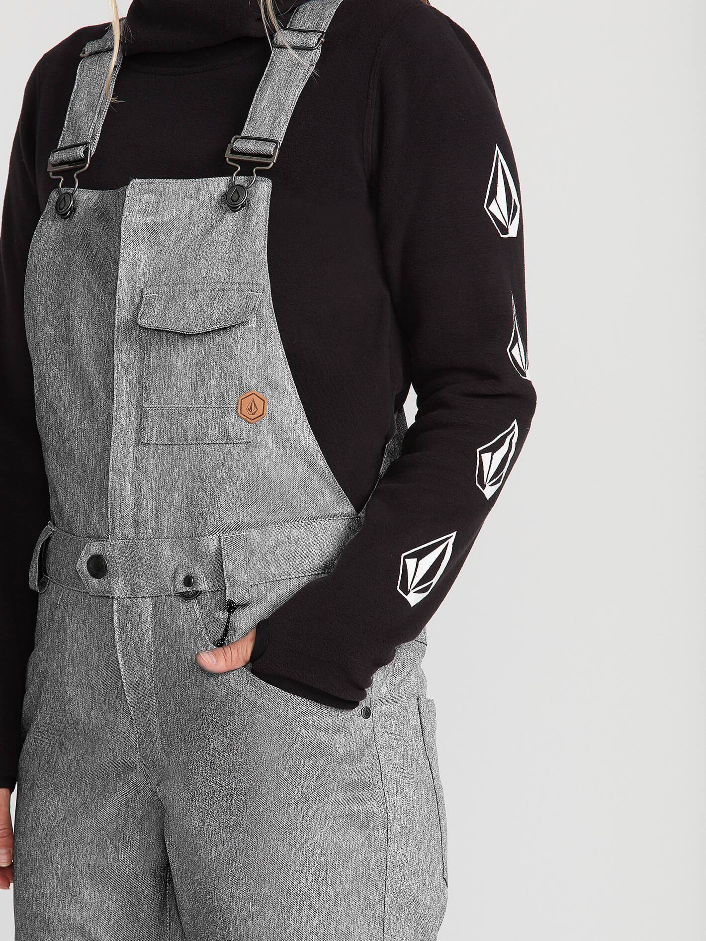 Womens Swift Bib Overall - Heather Grey