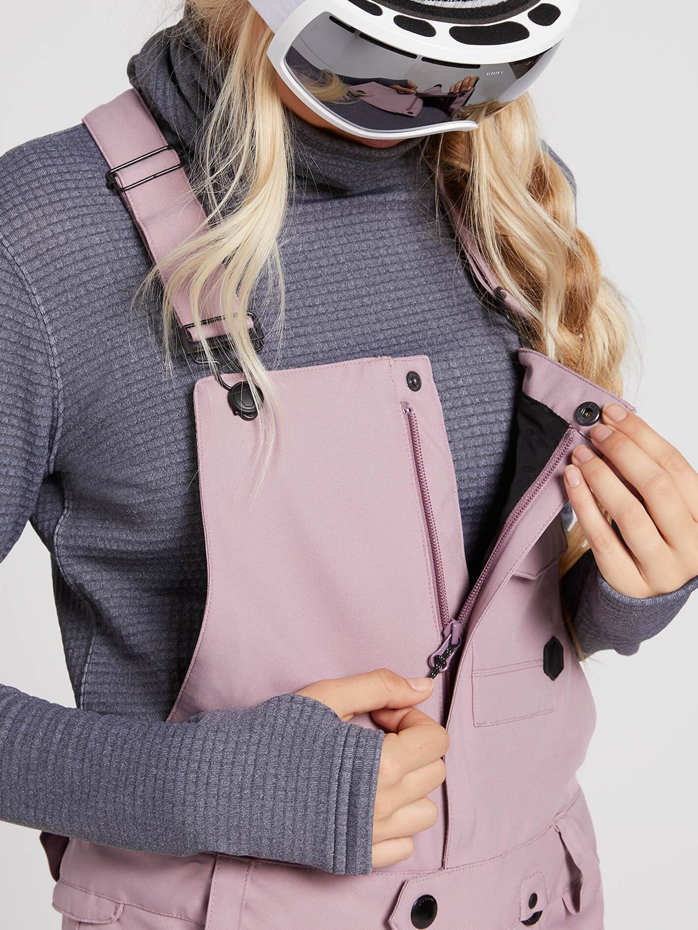 Womens Swift Bib Overall - Purple Haze