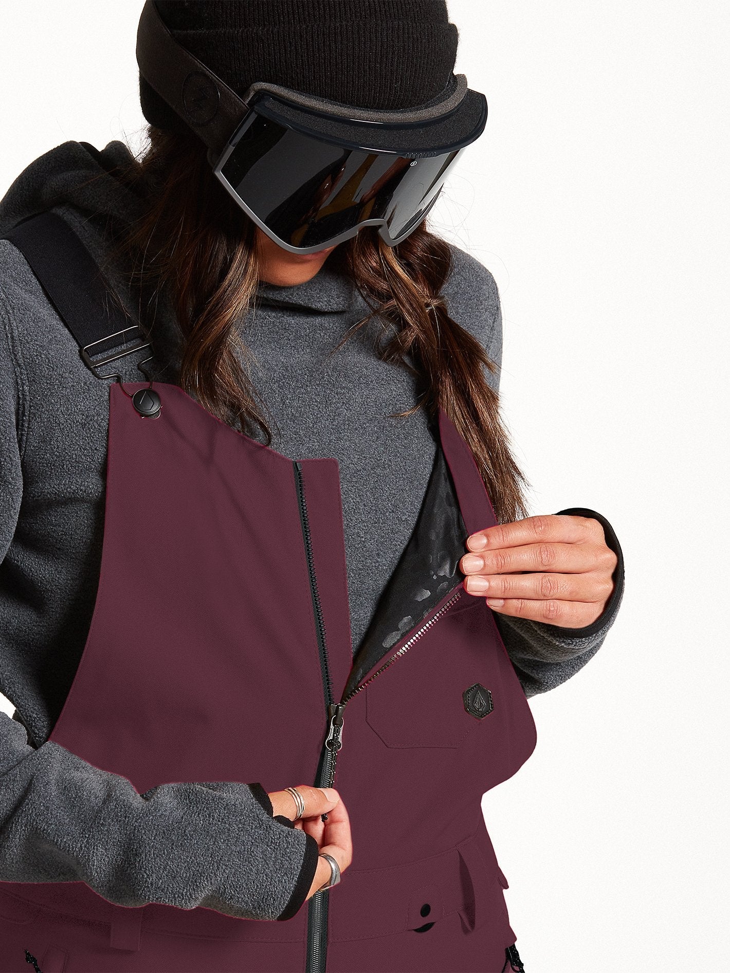 Swift Bib Overall - MERLOT