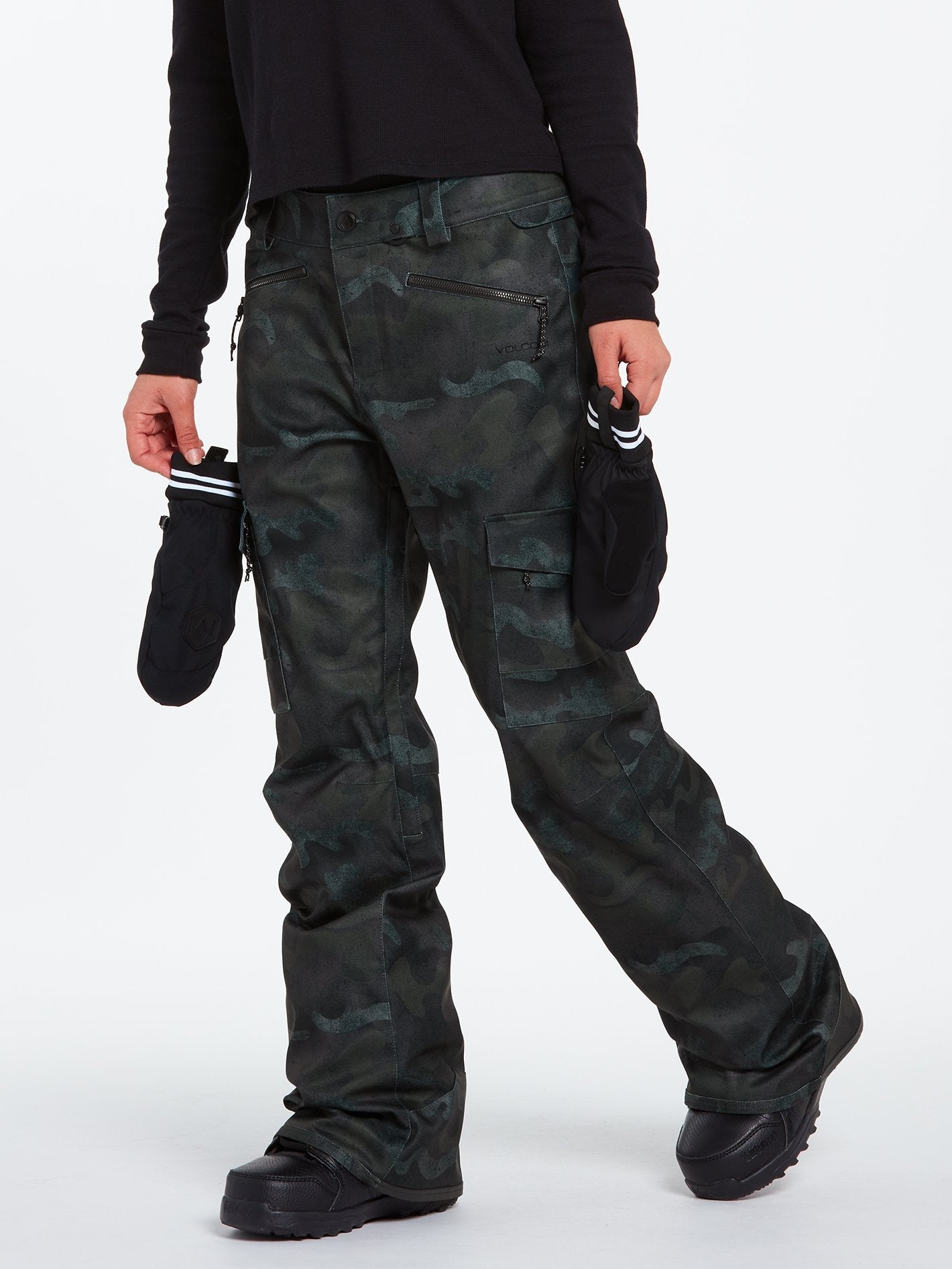 Grace Stretch Trousers - COVERT GREEN