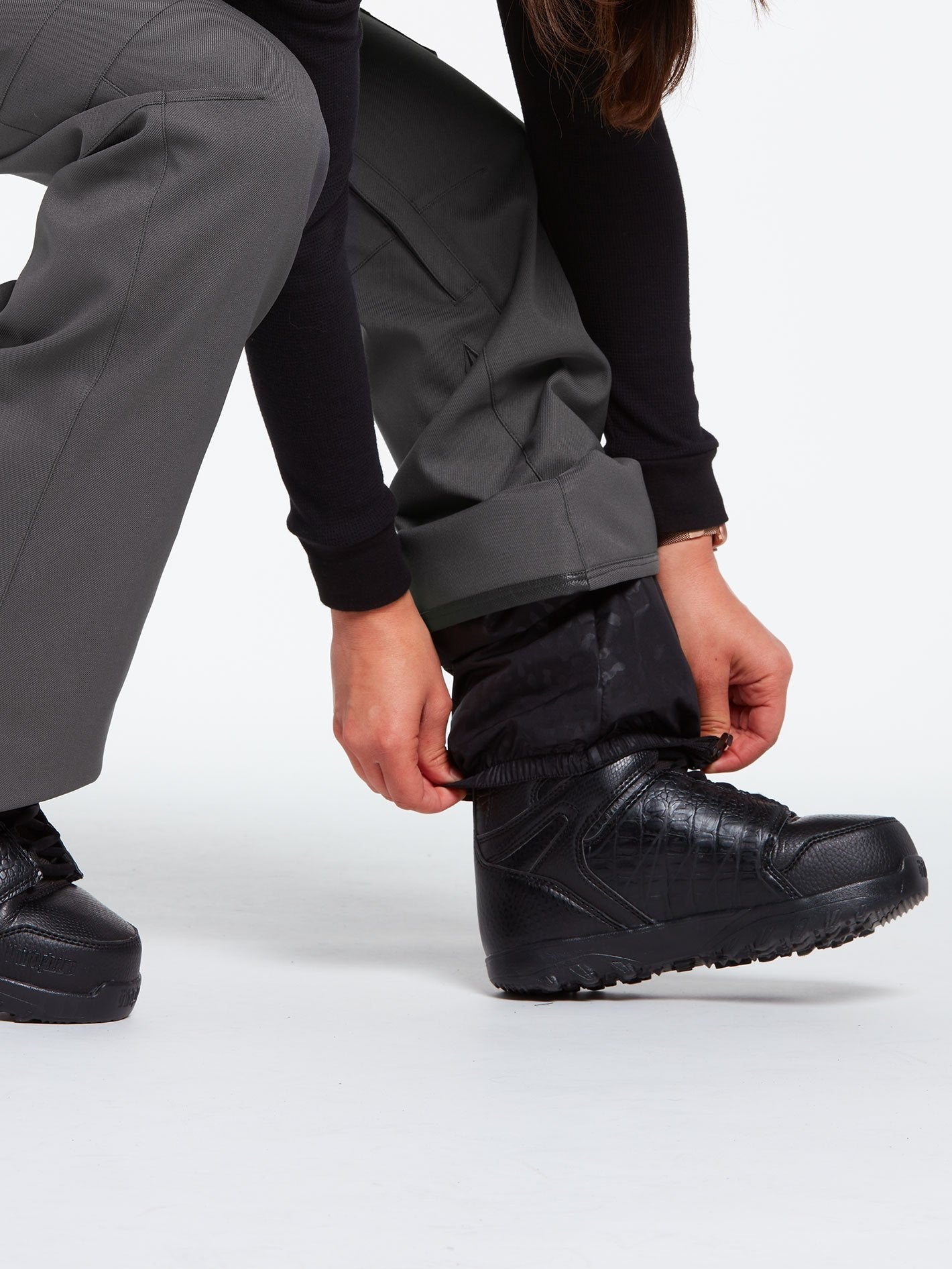 Grace Stretch Trousers - DARK GREY