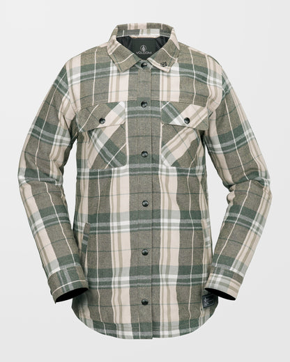 Insulated Riding Flannel Jacket - Sand