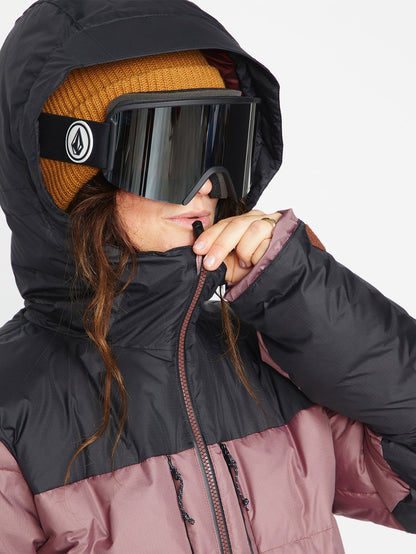 Lifted Down Jacket - Rosewood (Unisex)