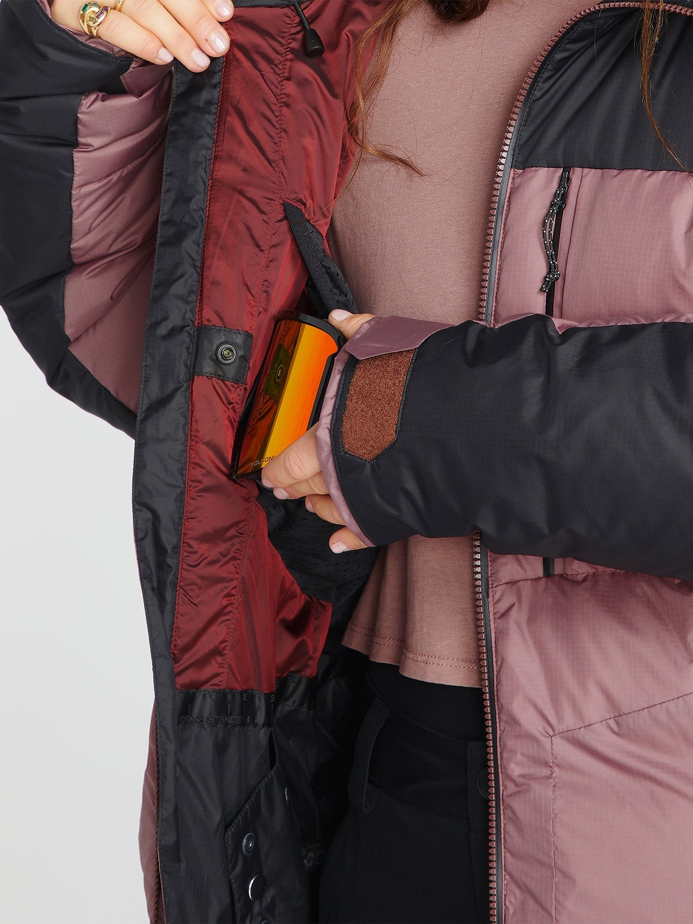 Lifted Down Jacket - Rosewood (Unisex)