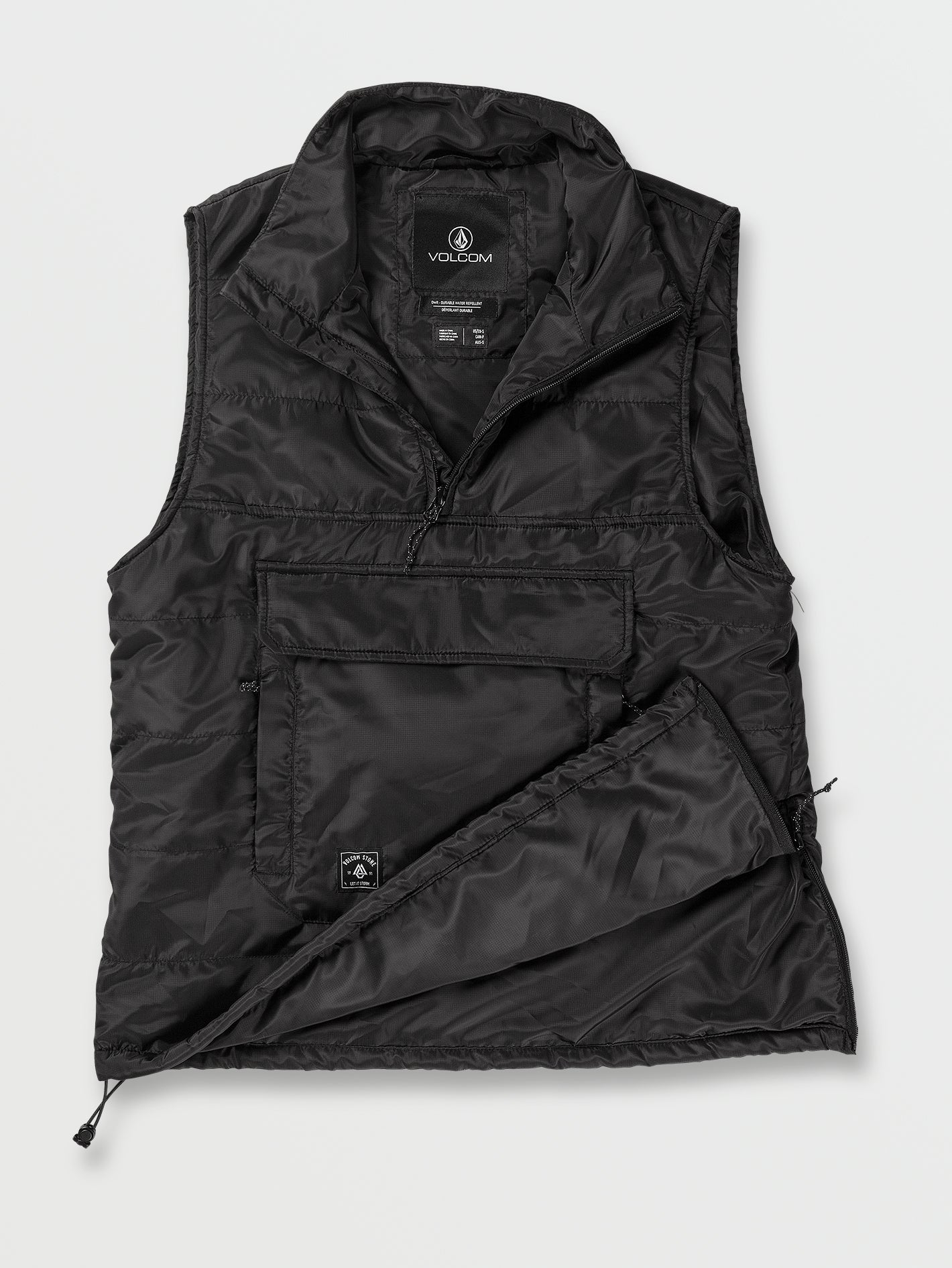 Packable Puff Vest - Black (Unisex)