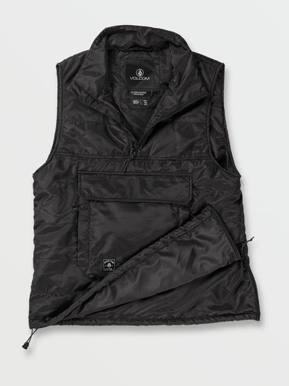 Packable Puff Vest - Black (Unisex)