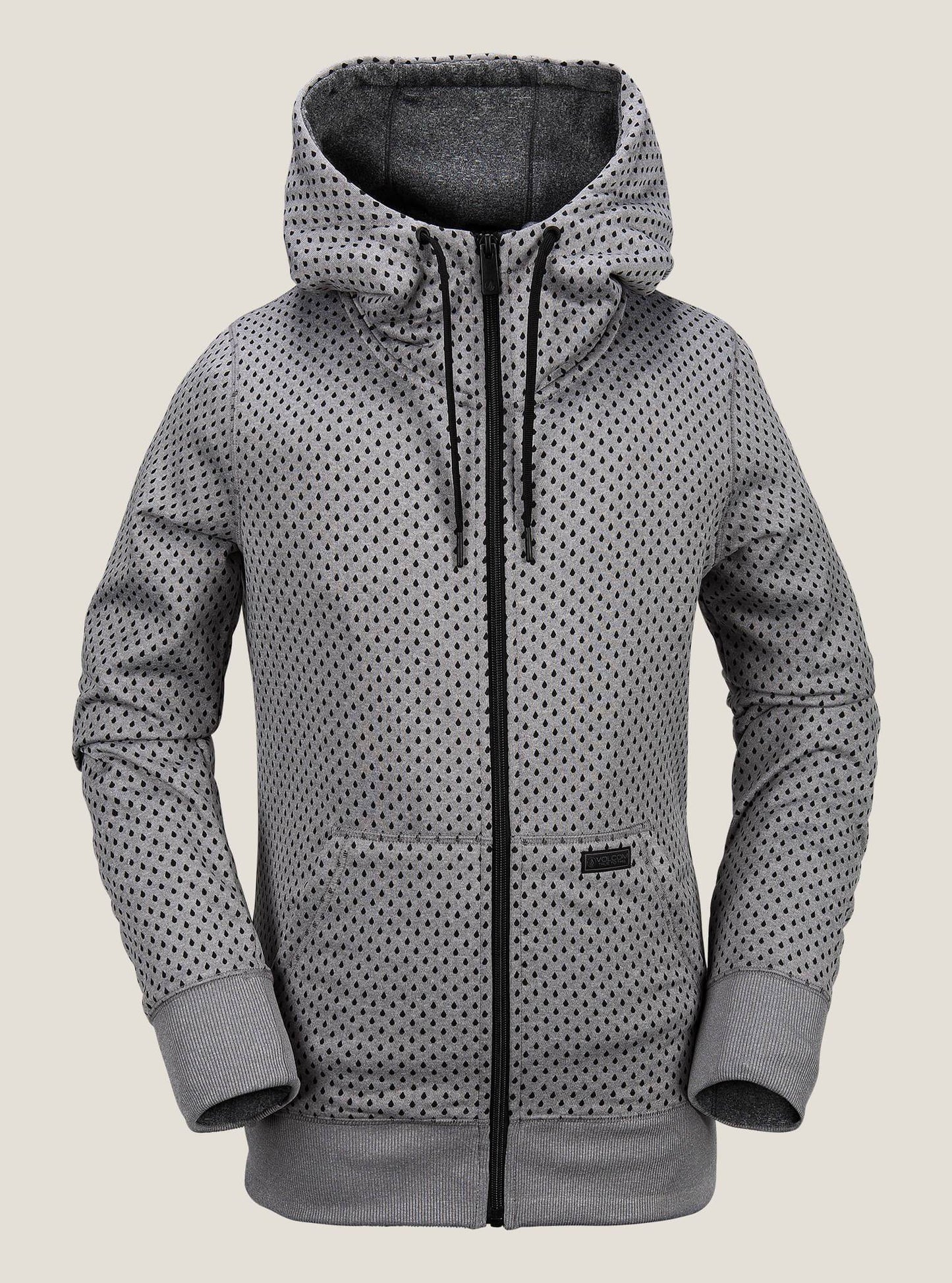 Stone Dot Fleece - Heather Grey