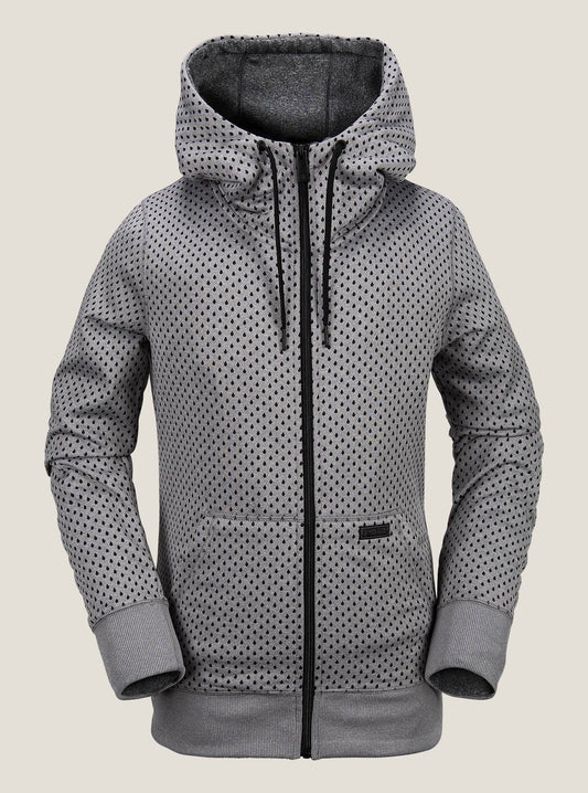 Stone Dot Fleece - Heather Grey