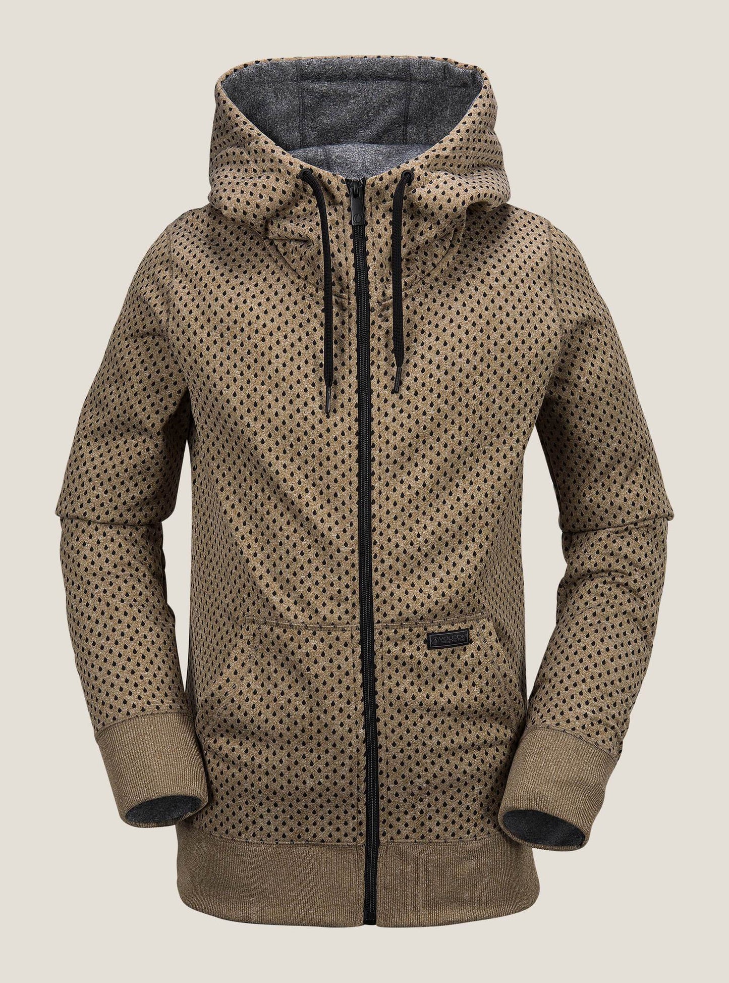 Stone Dot Fleece - Moss