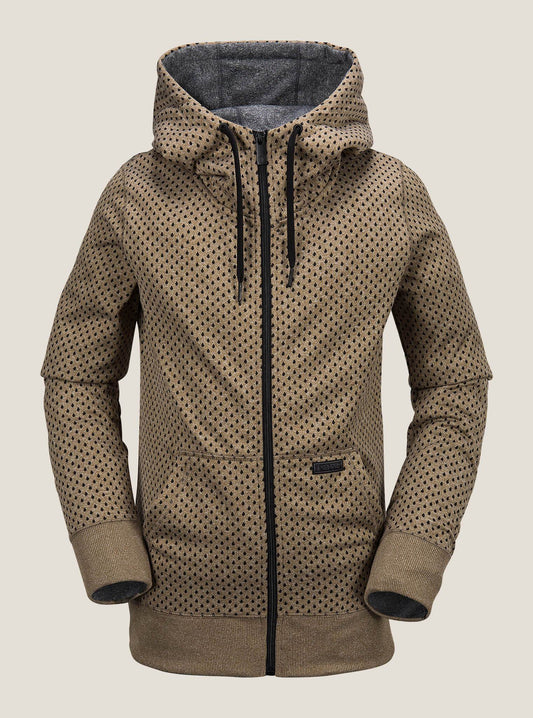 Stone Dot Fleece - Moss