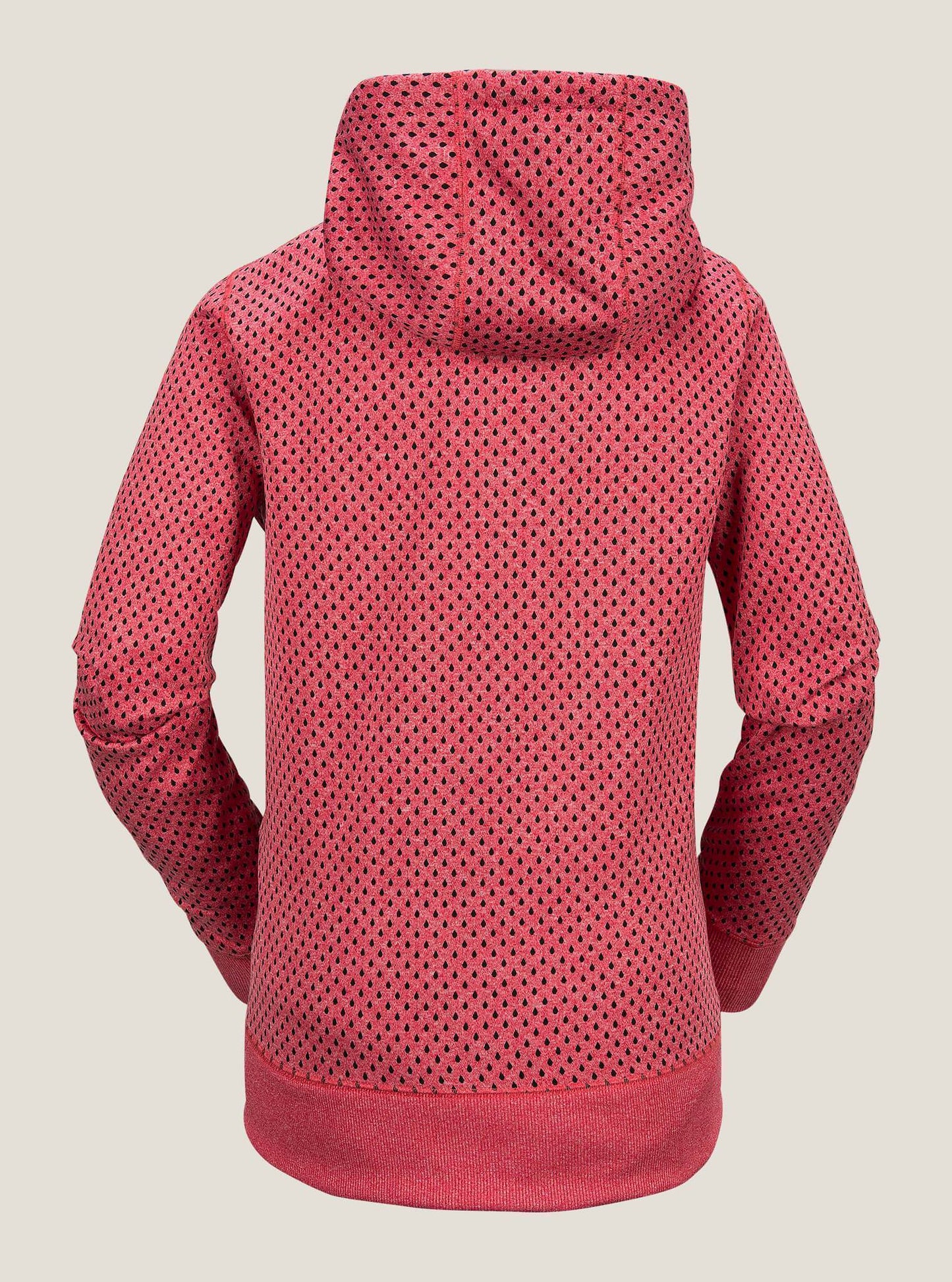 Stone Dot Fleece - Bright Rose