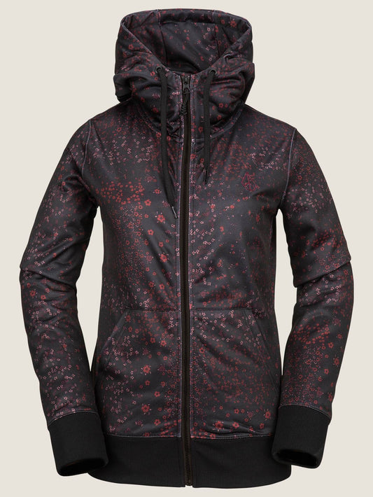 Cascara Fleece - Black Floral Print
