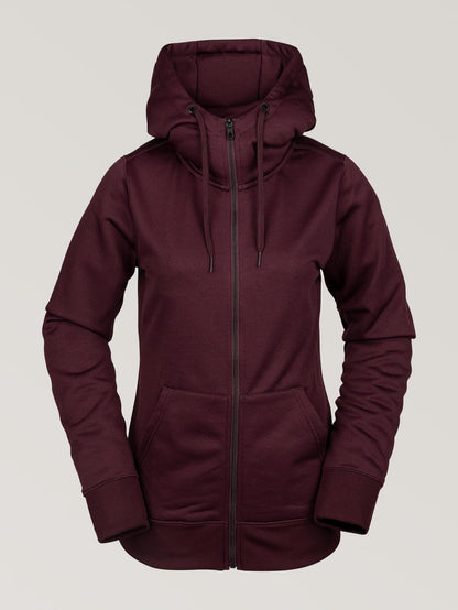 Womens Cascara Fleece - Merlot