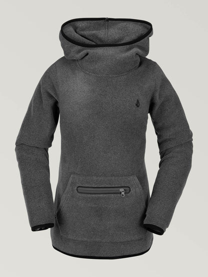 Womens Polartec® Mid Hoody - Heather Grey