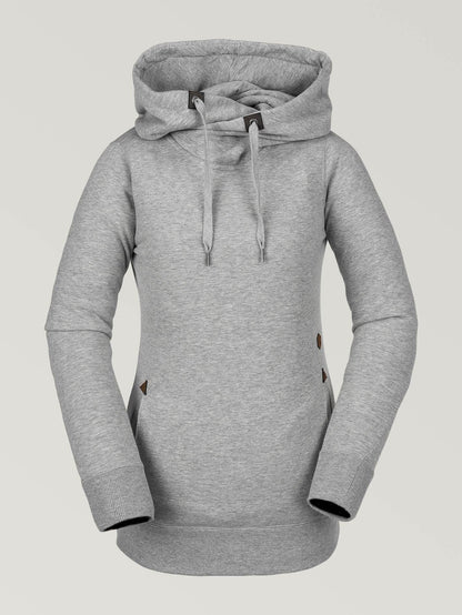 Womens Tower Pullover Fleece - Heather Grey