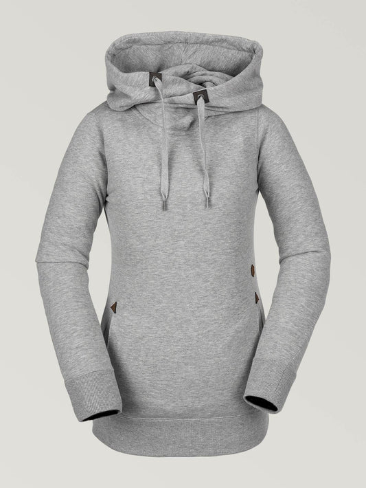 Womens Tower Pullover Fleece - Heather Grey